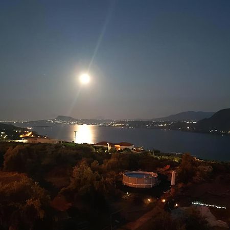 Souda Bay View With Private Pool Near Chania City Exterior foto