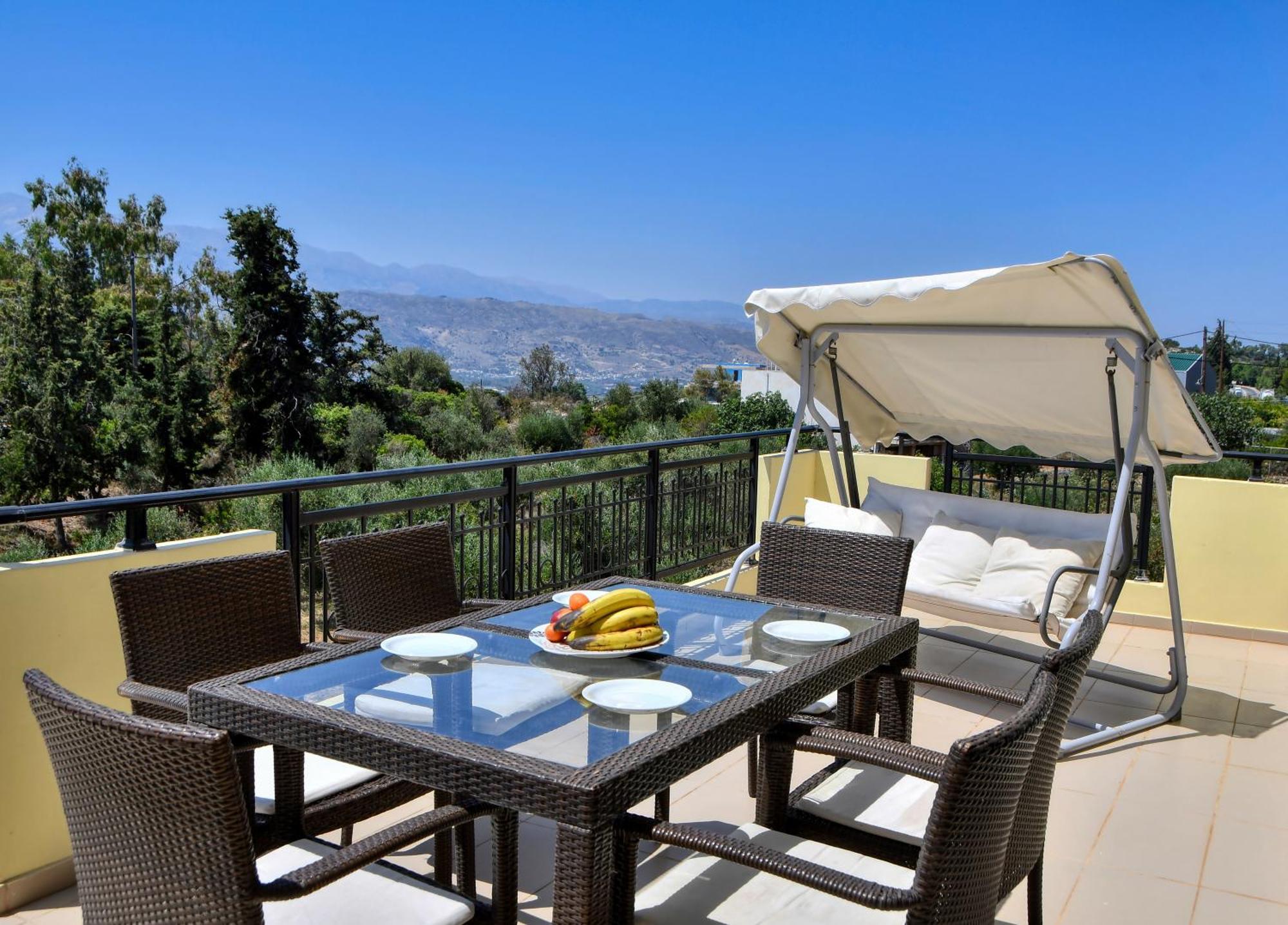 Souda Bay View With Private Pool Near Chania City Exterior foto